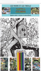 Dwarves & Trolls - A5 Colour-in Postcards - TimeLine Gifts